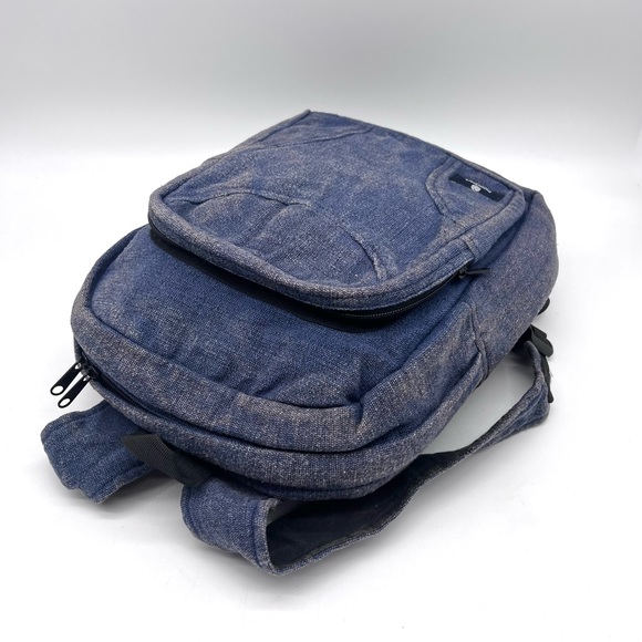 Stonewashed Heavy Cotton Backpack Blue - Picture 6 of 13